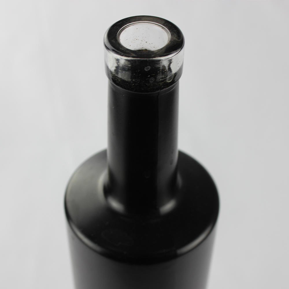 Black 750ml Spirit Glass Bottle