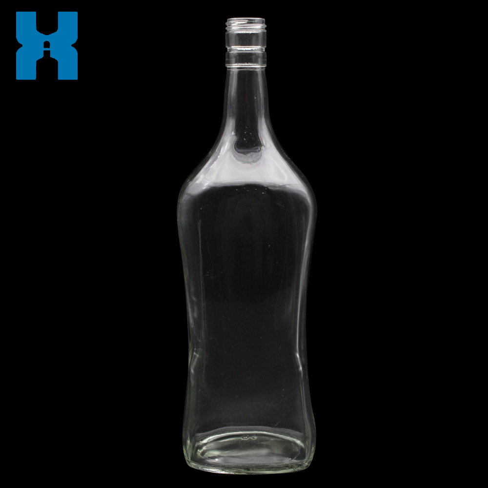 Clear Glass Bottle 1000ml for Liquor
