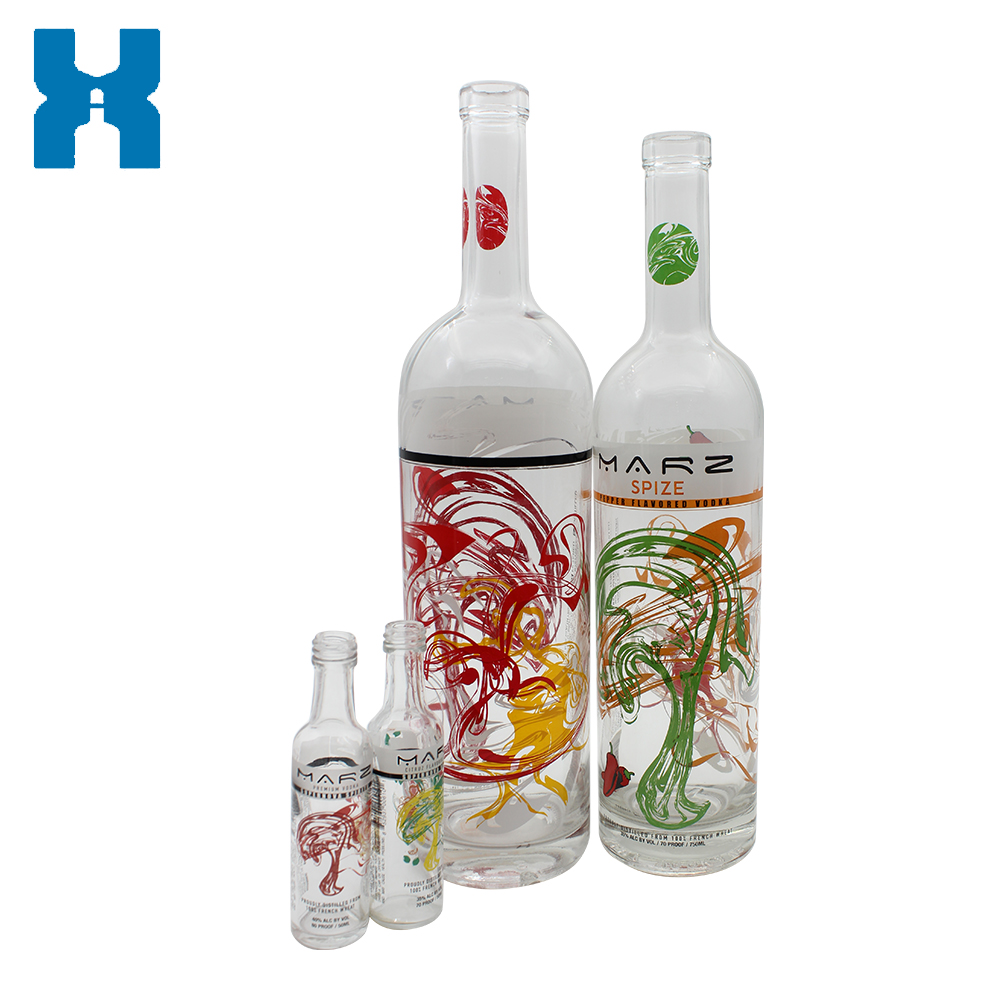 High Quality 1000ml 750ml 50ml Spirit Glass Bottle