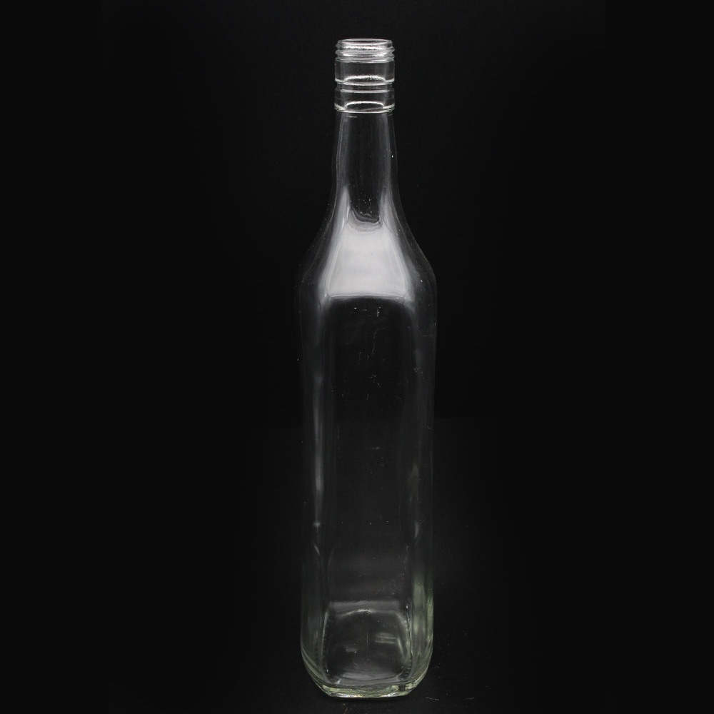 Clear Glass Bottle 1000ml for Liquor