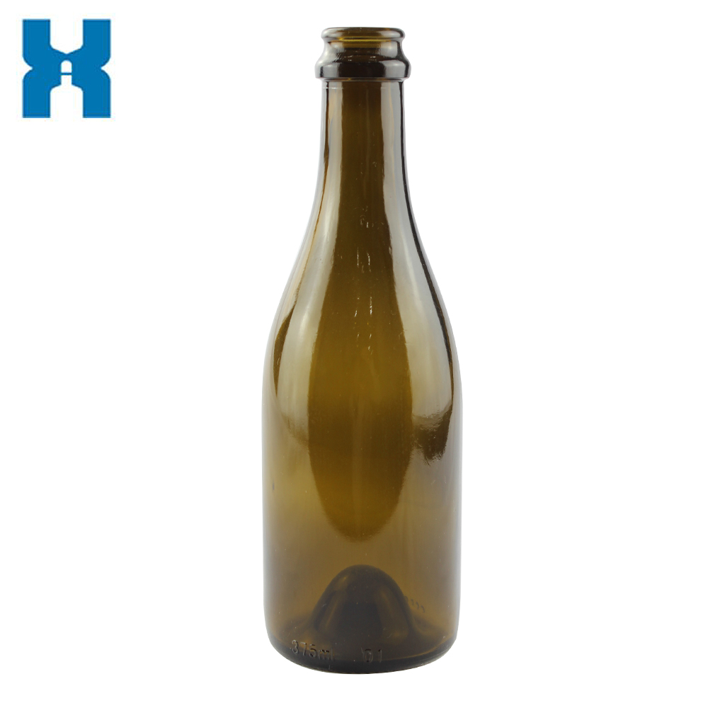 Crown Top 375ml Champagne Glass Bottle