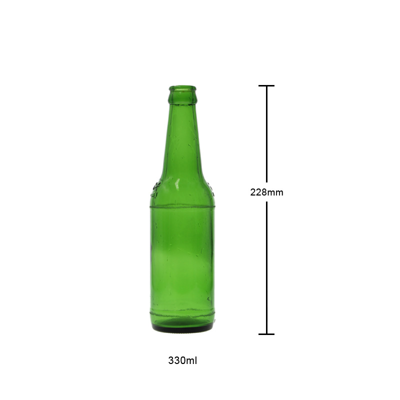 330ml Green Beer Glass Bottle 