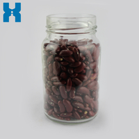 Clear 400ml Glass Jar for Hot Sauce Jam Honey