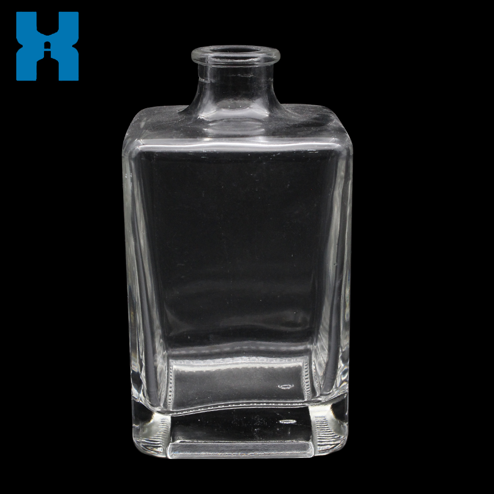 Empty Square 500ml Spirit Glass Bottle