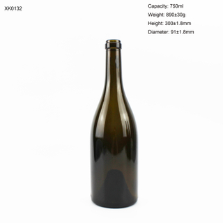 750ml Wine Glass Bottle