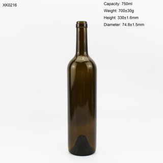 Hot Selling Clear 750ml Ice Wine Glass Bottle